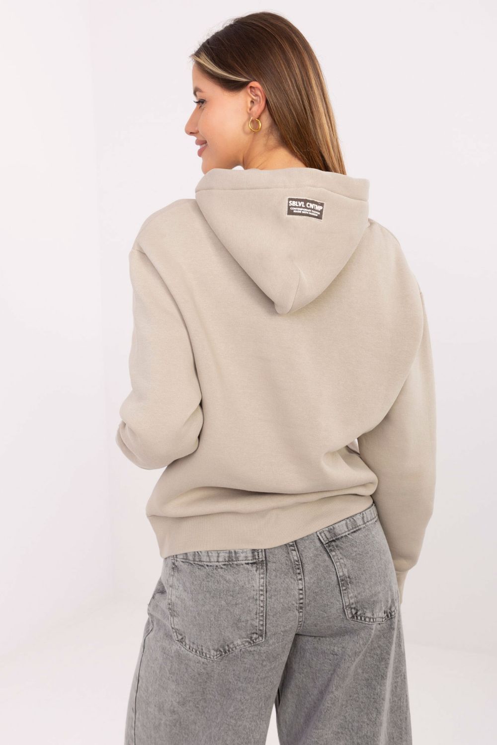 Bluza Damska Model D10608BC02802A2NO Light Beige - Sublevel - obrazek 3