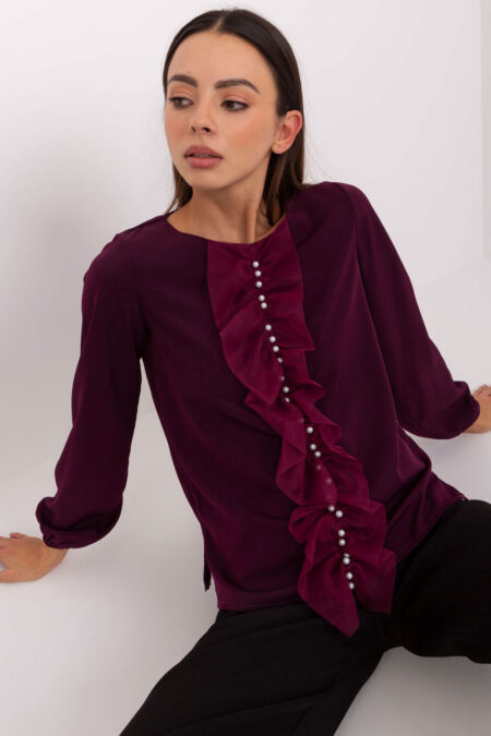 Bluzka Model LK-BZ-506673.36 Dark Violet - Lakerta