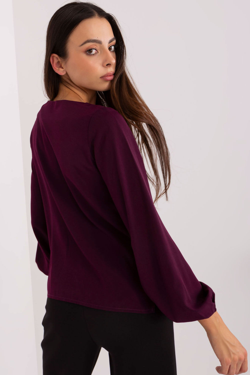 Bluzka Model LK-BZ-506673.36 Dark Violet - Lakerta - obrazek 3