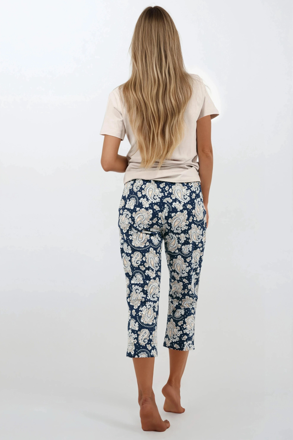 Piżama Damska Model Navy Charm 223851 Navy - Momenti Per Me - obrazek 2