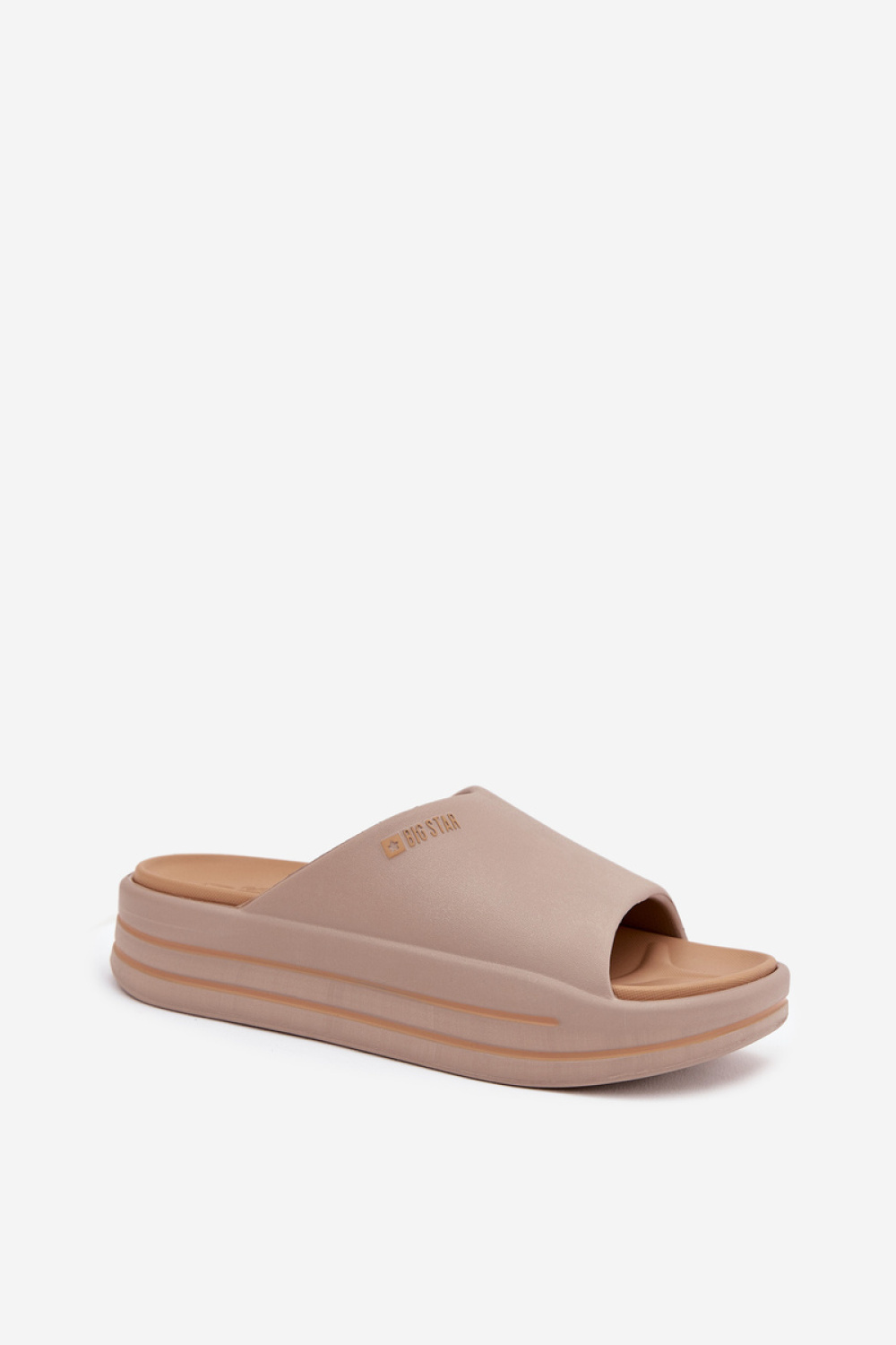 Sandał Klapki Model Big Star SS274424 Dark Beige - Step in style - obrazek 2