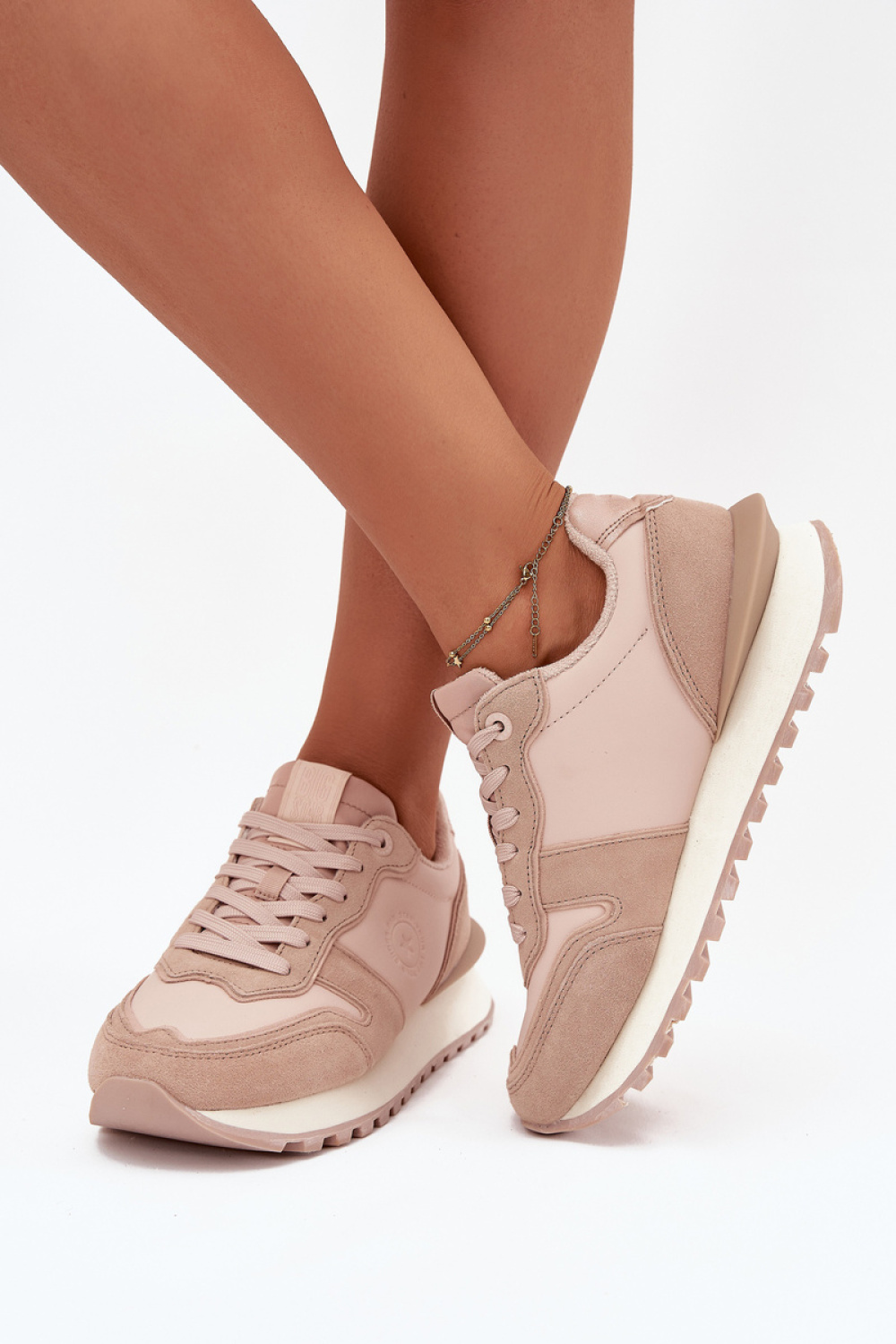 Buty Sportowe Model Big Star OO274521 HI-POLY SYSTEM Nude - Step in style - obrazek 3
