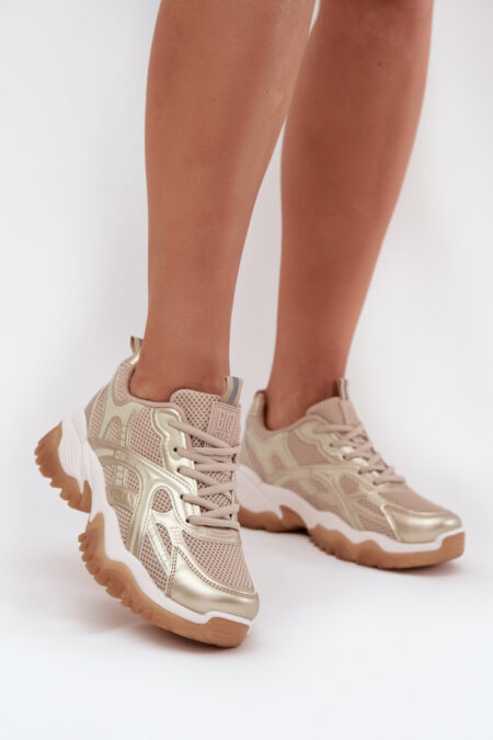 Buty Sportowe Model Big Star SS274014 HI-POLY SYSTEM Beige/Gold - Step in style