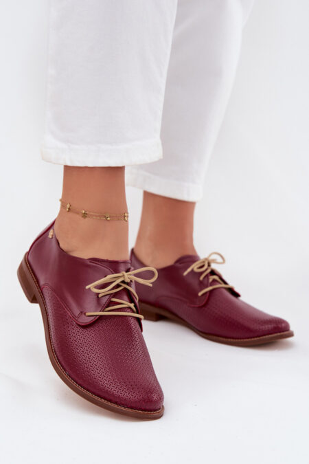 Półbuty Model Zazoo 4238 Bordo - Step in style