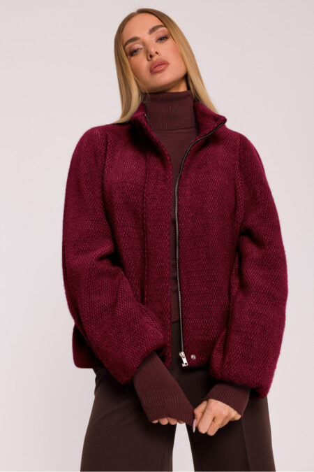 Kurtka Damska Model MOE885 Bordo - Moe