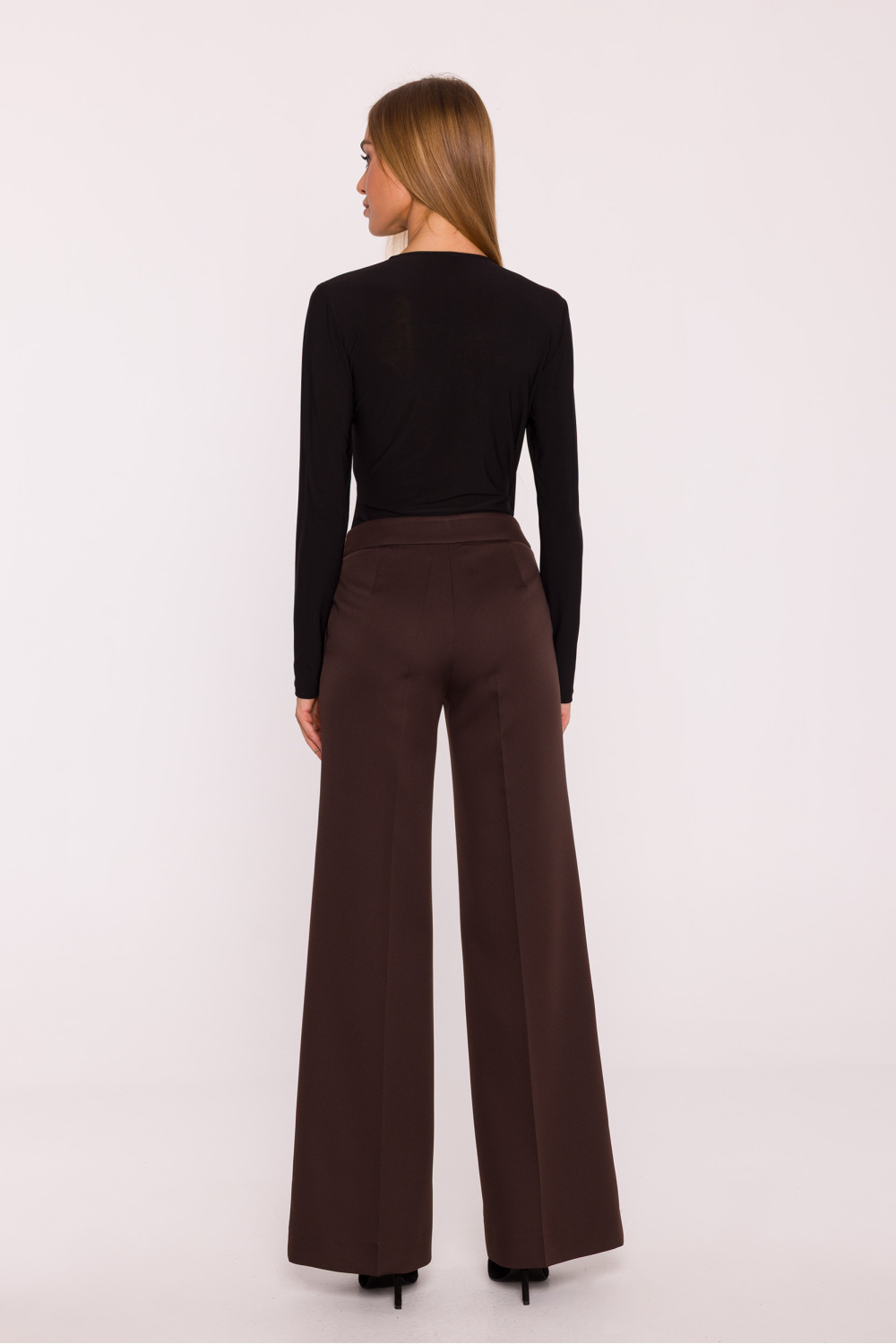 Spodnie Damskie Model MOE875 Brown - Moe - obrazek 3