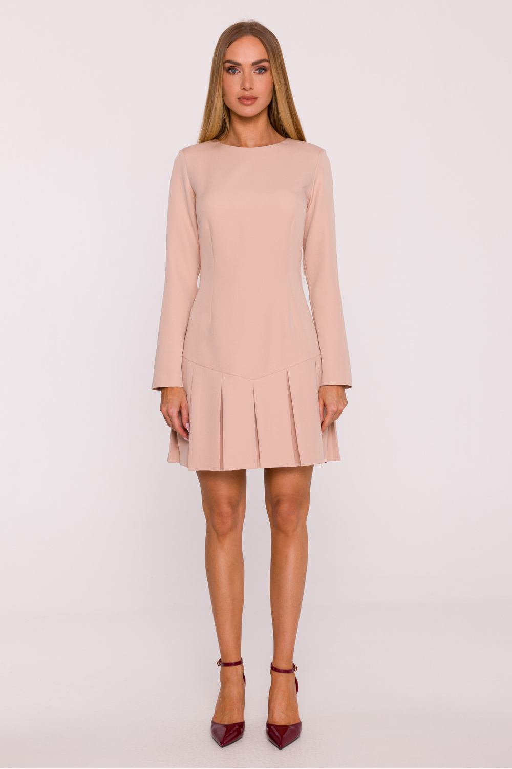 Sukienka Model MOE872 Beige - Moe - obrazek 2
