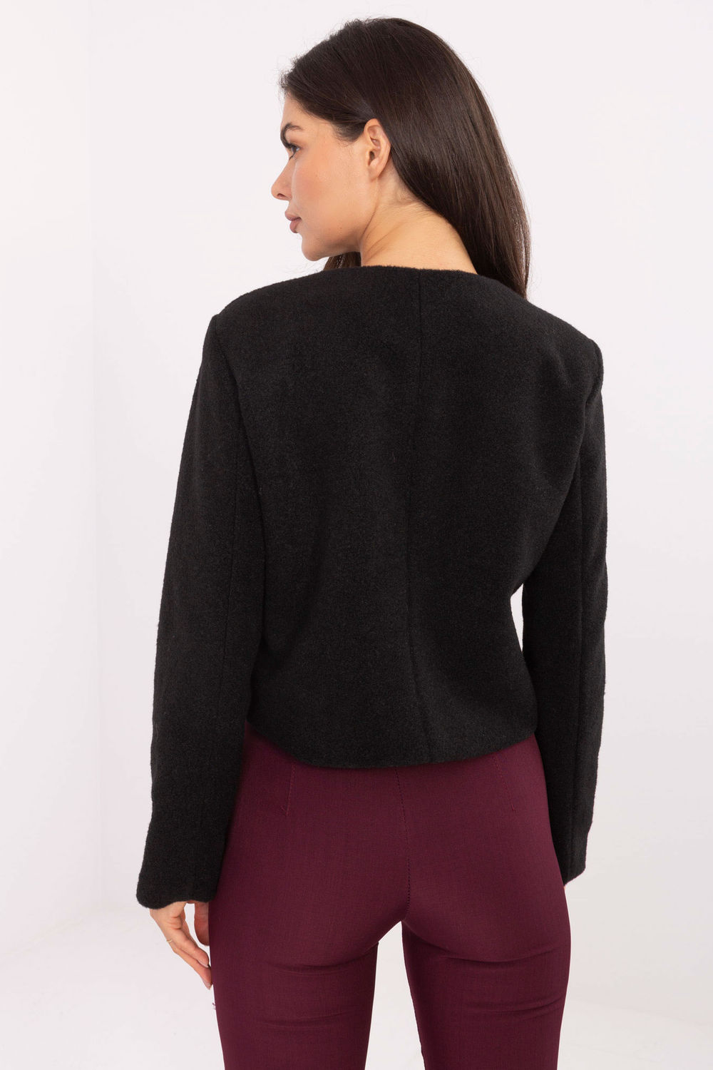 Żakiet Model IT-KR-FL9586.64 Black - Rue Paris - obrazek 3
