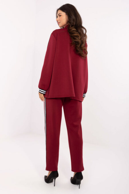 Spodnie Komplet Model IT-KMPL-9721.15 Bordo - Rue Paris
