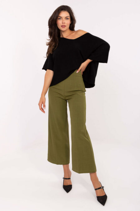 Spodnie Damskie Model IT-SP-FL9068.96 Olive - Rue Paris