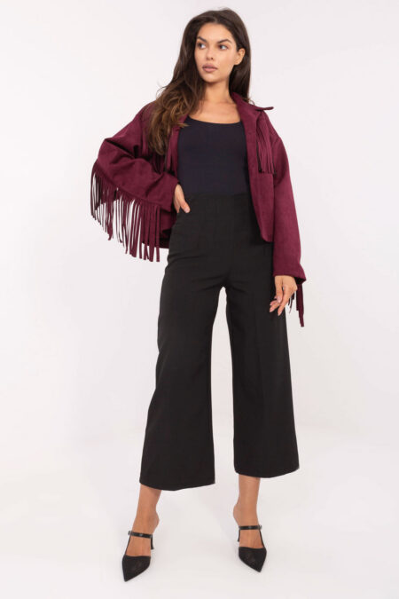 Spodnie Damskie Model IT-SP-FL9068.96 Black - Rue Paris