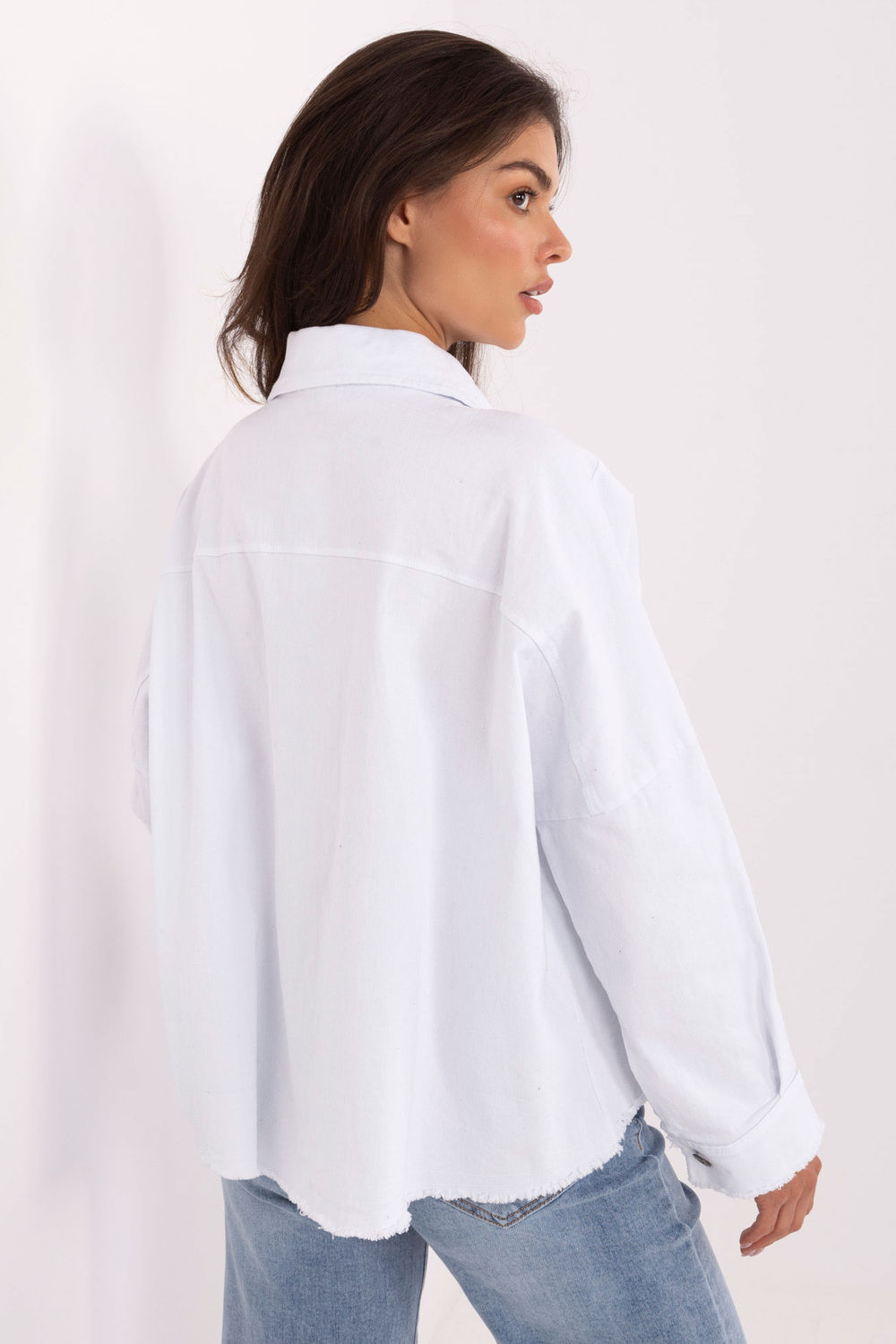 Koszula Damska Model IT-KS-FL5779.87 White - Rue Paris - obrazek 3