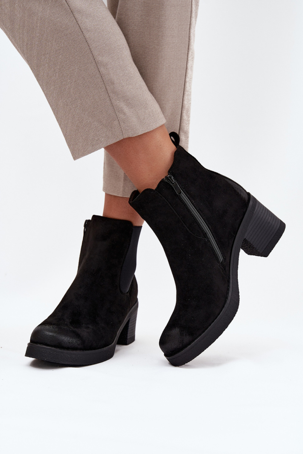 Sztyblety Model Zelia XJ-818A Black - Step in style - obrazek 3