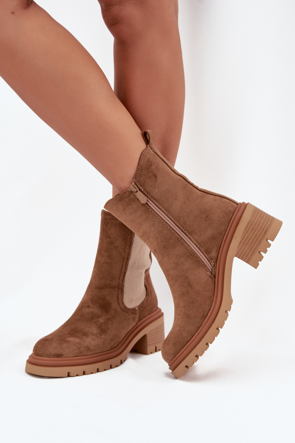 Sztyblety Model Zoralia NS521P Dark Beige - Step in style