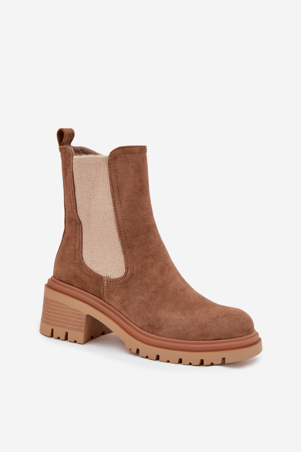 Sztyblety Model Zoralia NS521P Dark Beige - Step in style - obrazek 2
