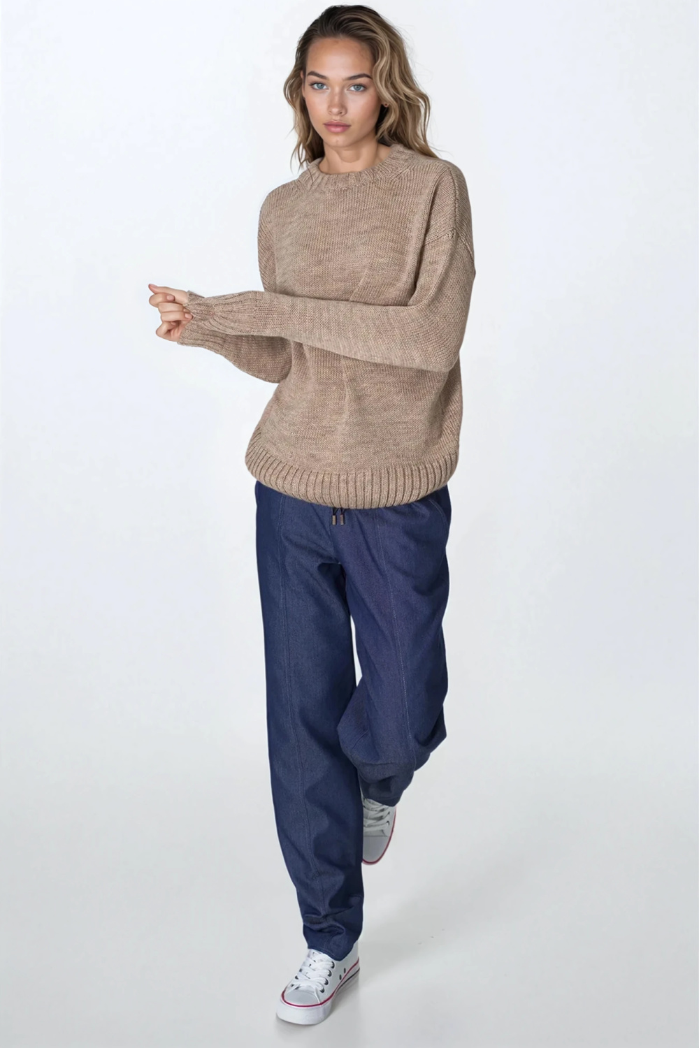Spodnie Luźne spodnie jeansowe SD93 Jeans - Nife - obrazek 2