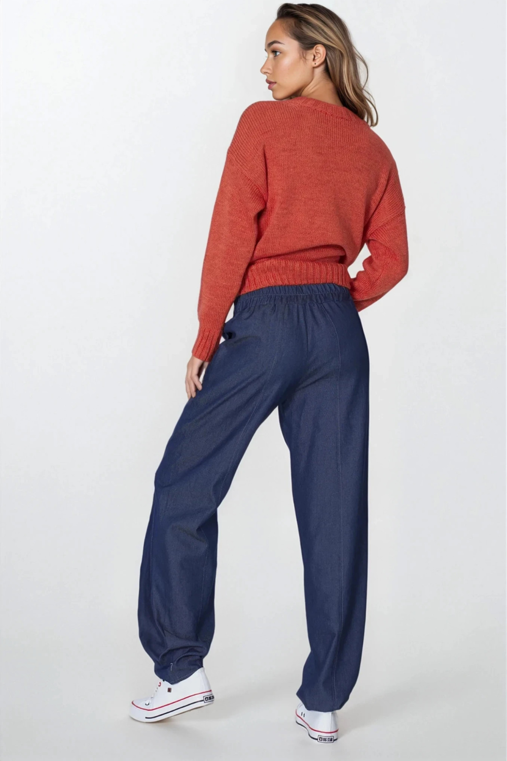Spodnie Luźne spodnie jeansowe SD93 Jeans - Nife - obrazek 3