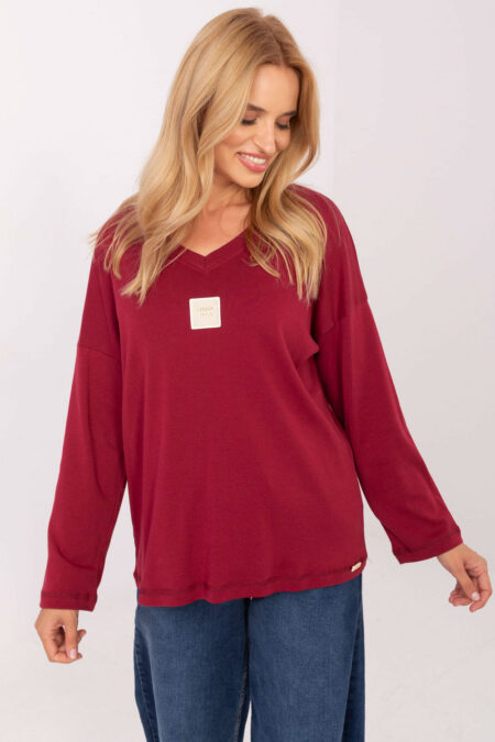 Bluzka Model RV-BZ-A852.51 Bordo - Relevance