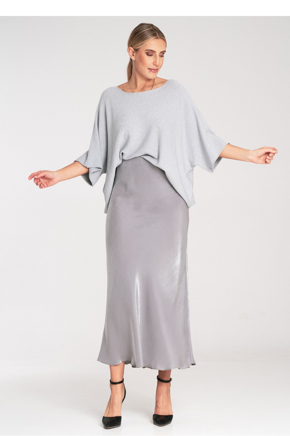 Sweter Damski Model M1102 Grey - Figl - obrazek 2