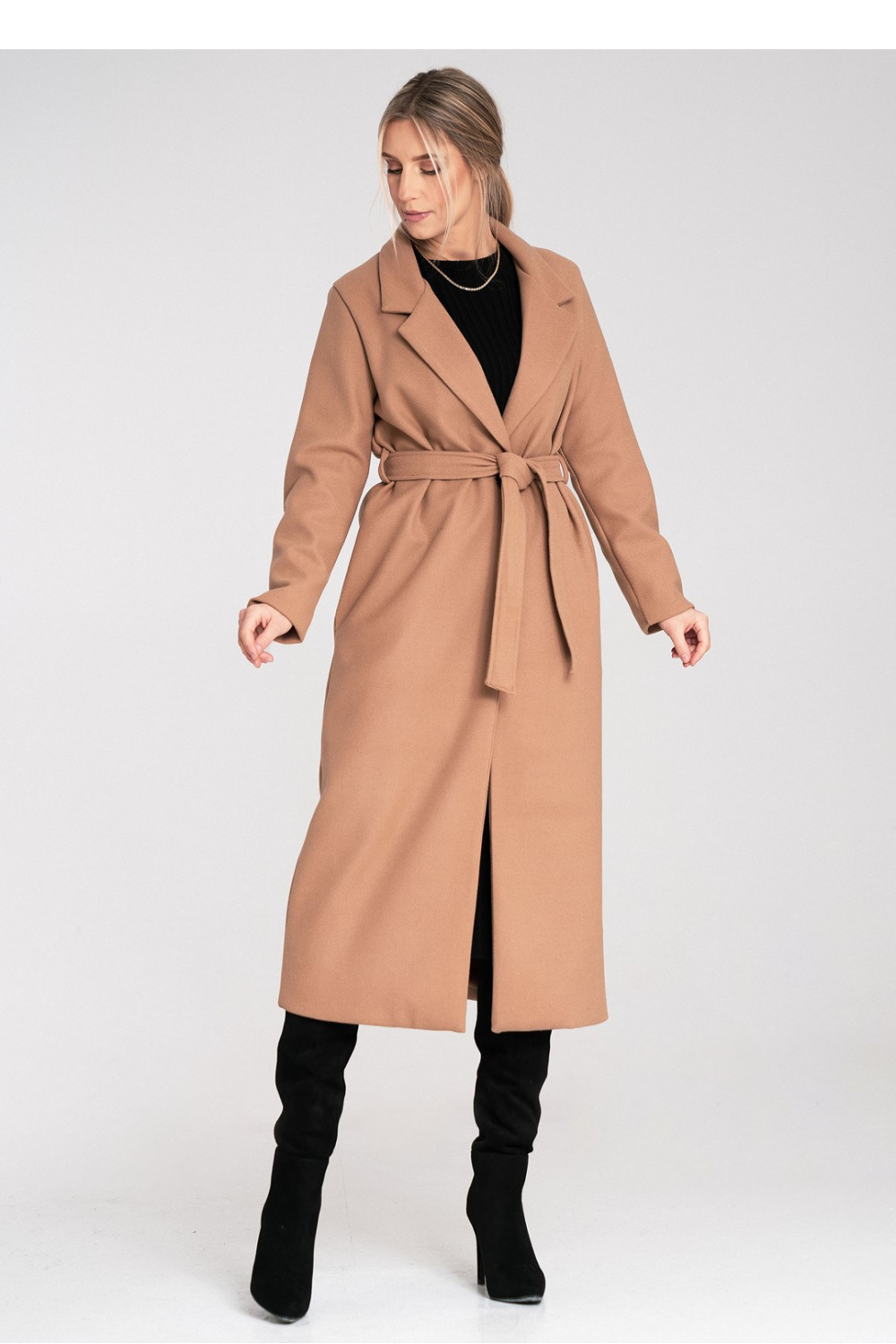 Płaszcz Damski Model M1114 Beige - Figl - obrazek 2