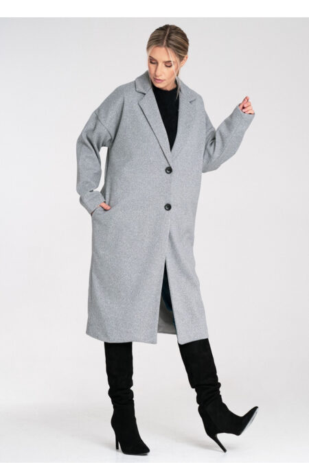 Płaszcz Damski Model M1111 Grey - Figl