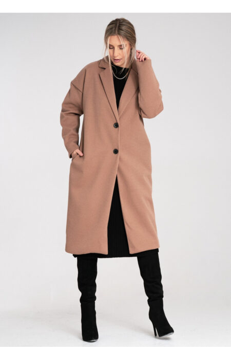 Płaszcz Damski Model M1111 Beige - Figl