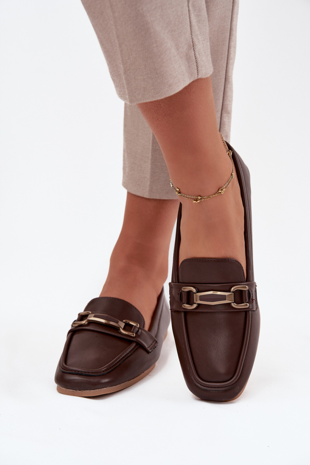 Loafersy Model Priscelle 9715 Brown - Step in style - obrazek 3