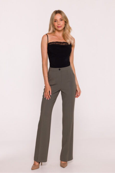 Spodnie Damskie Model S418 Khaki - Stylove