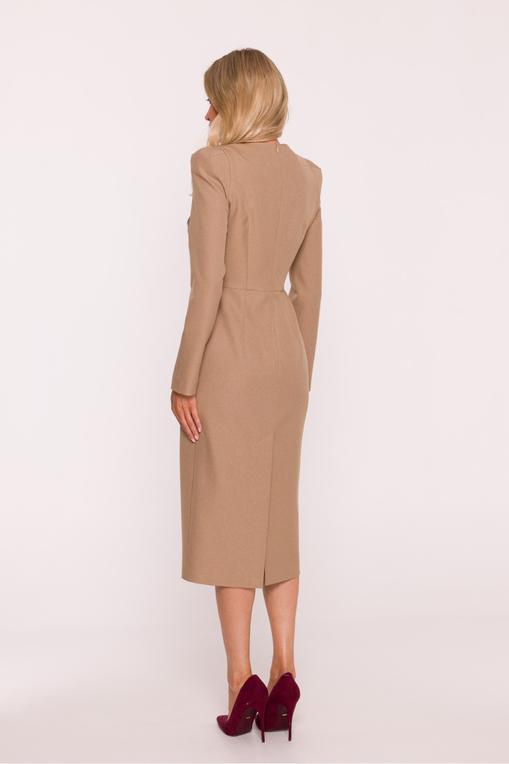 Sukienka Model S412 Beige - Stylove - obrazek 2