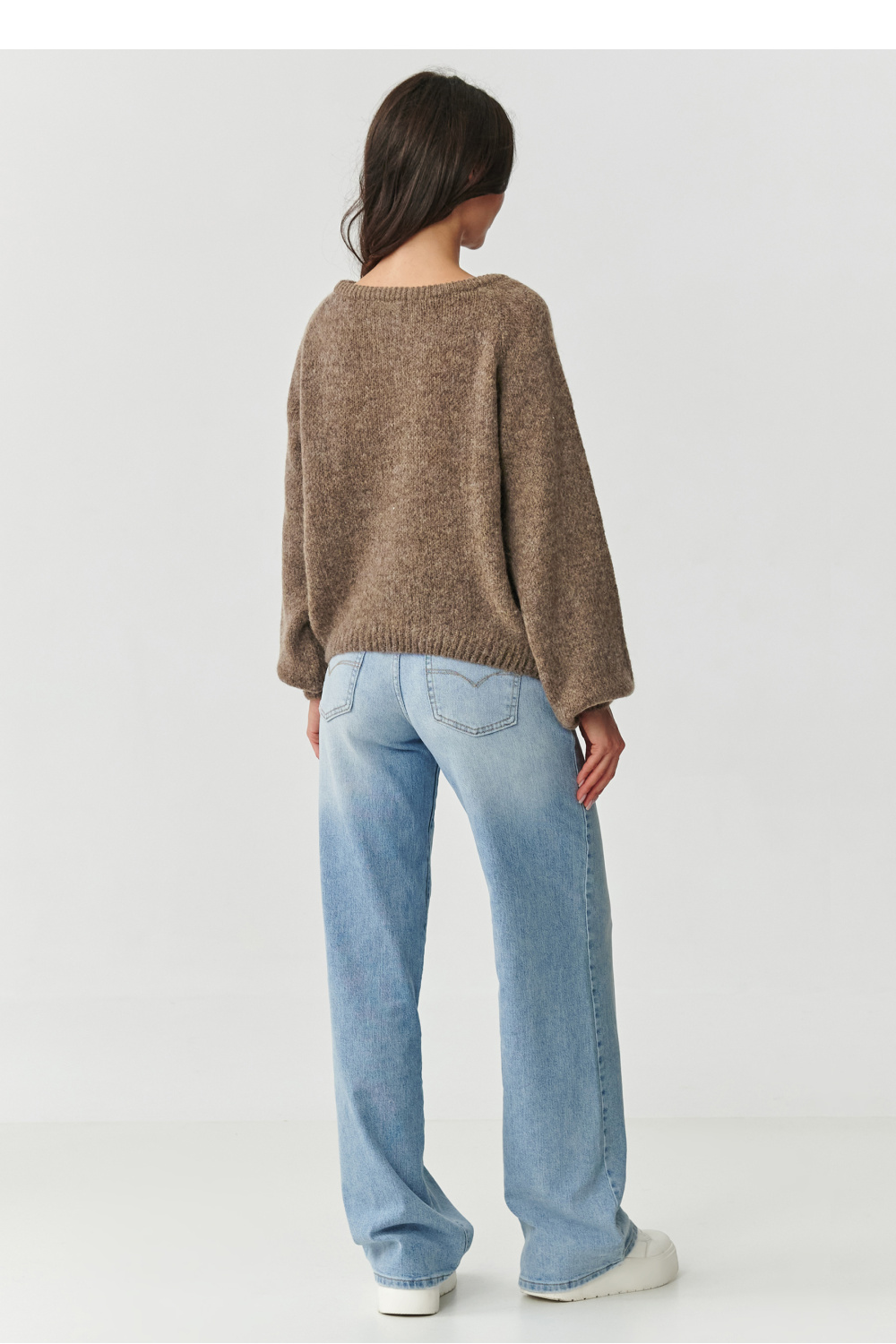 Sweter Damski Model S168 Tabacco - Makadamia - obrazek 3