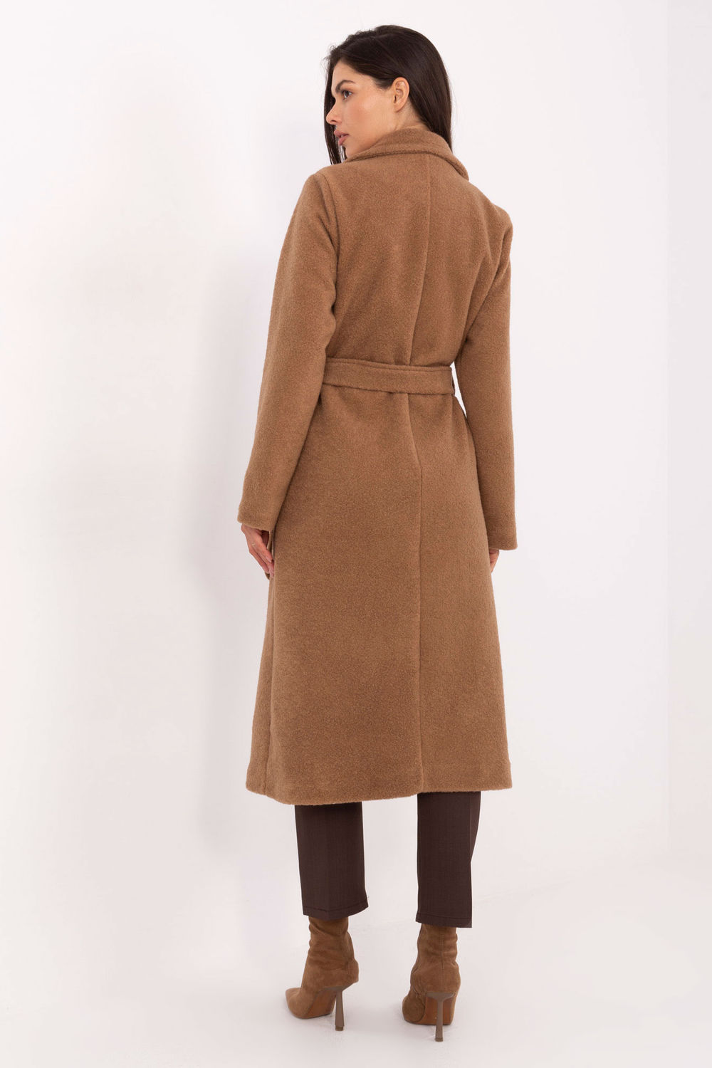 Płaszcz Damski Model IT-PL-96765.17P Camel - Factory Price - obrazek 3