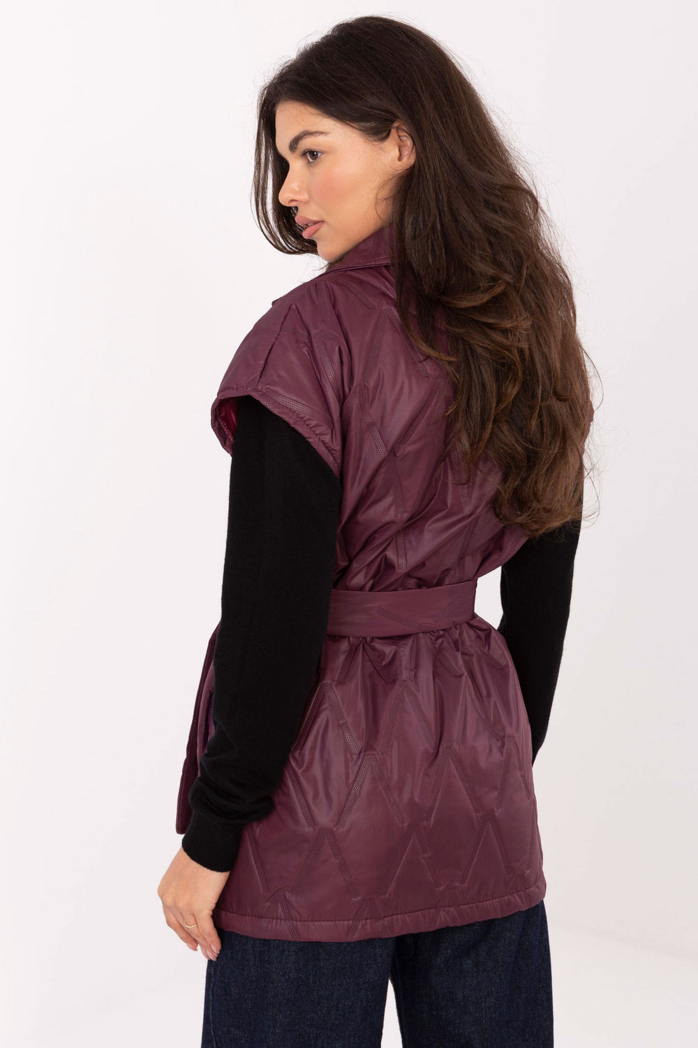 Kamizelka Model IT-KZ-FL9603.87 Bordo - Rue Paris - obrazek 3