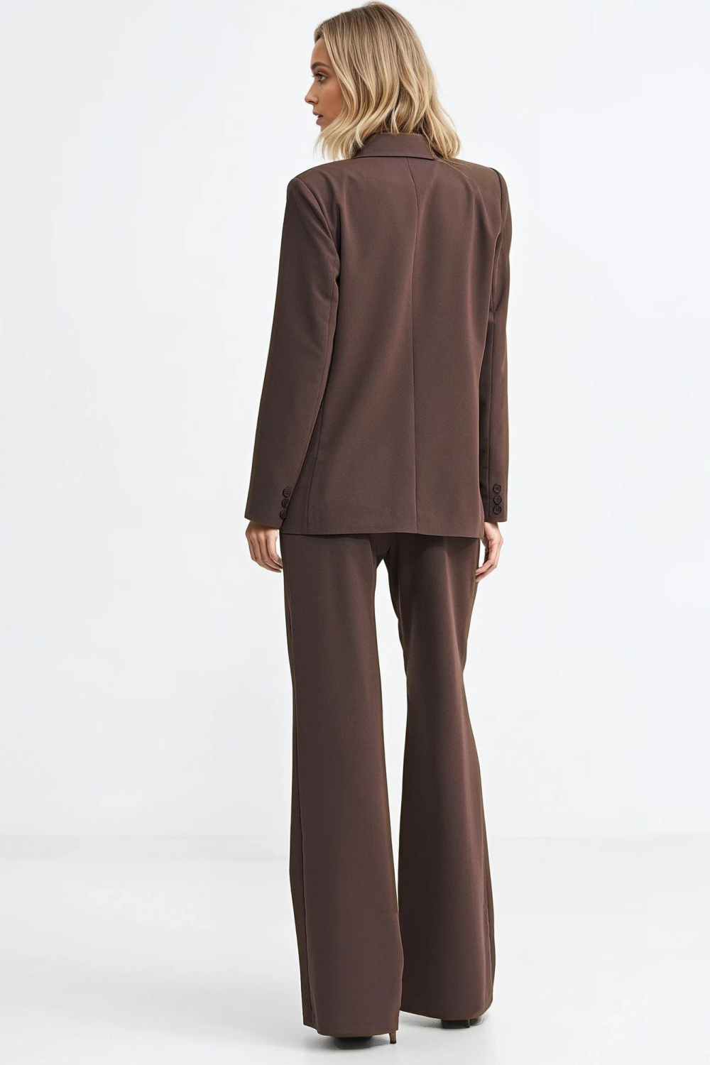 Marynarka oversize dwurzędowa Z88 Brown - Nife - obrazek 4