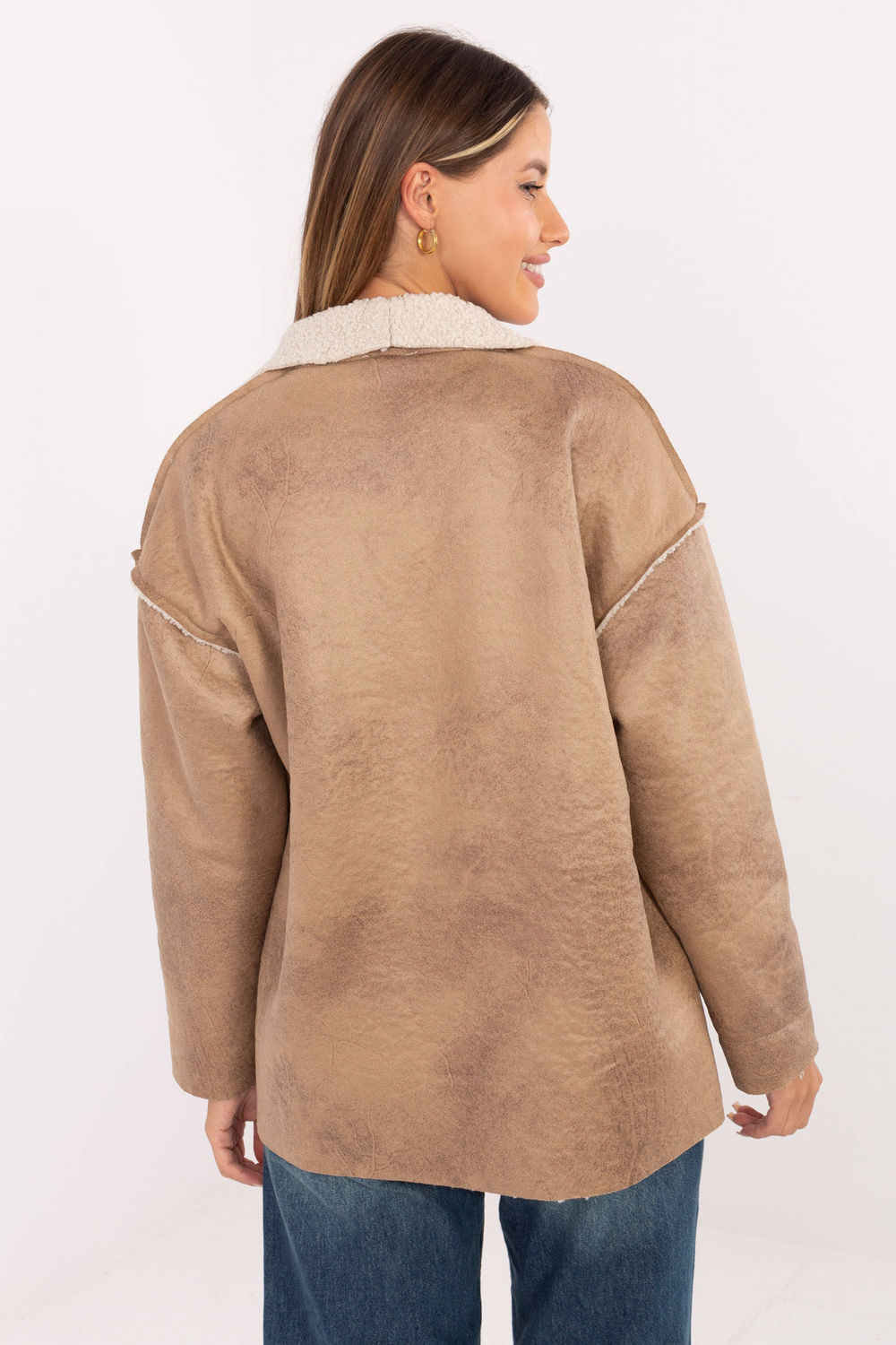 Kurtka Damska Model IT-KR-95616.66 Beige - Factory Price - obrazek 3