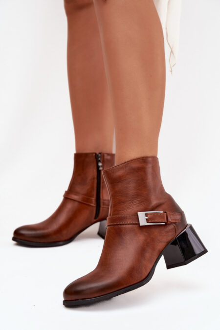 Botki Model Zazoo 60562 Brown - Step in style