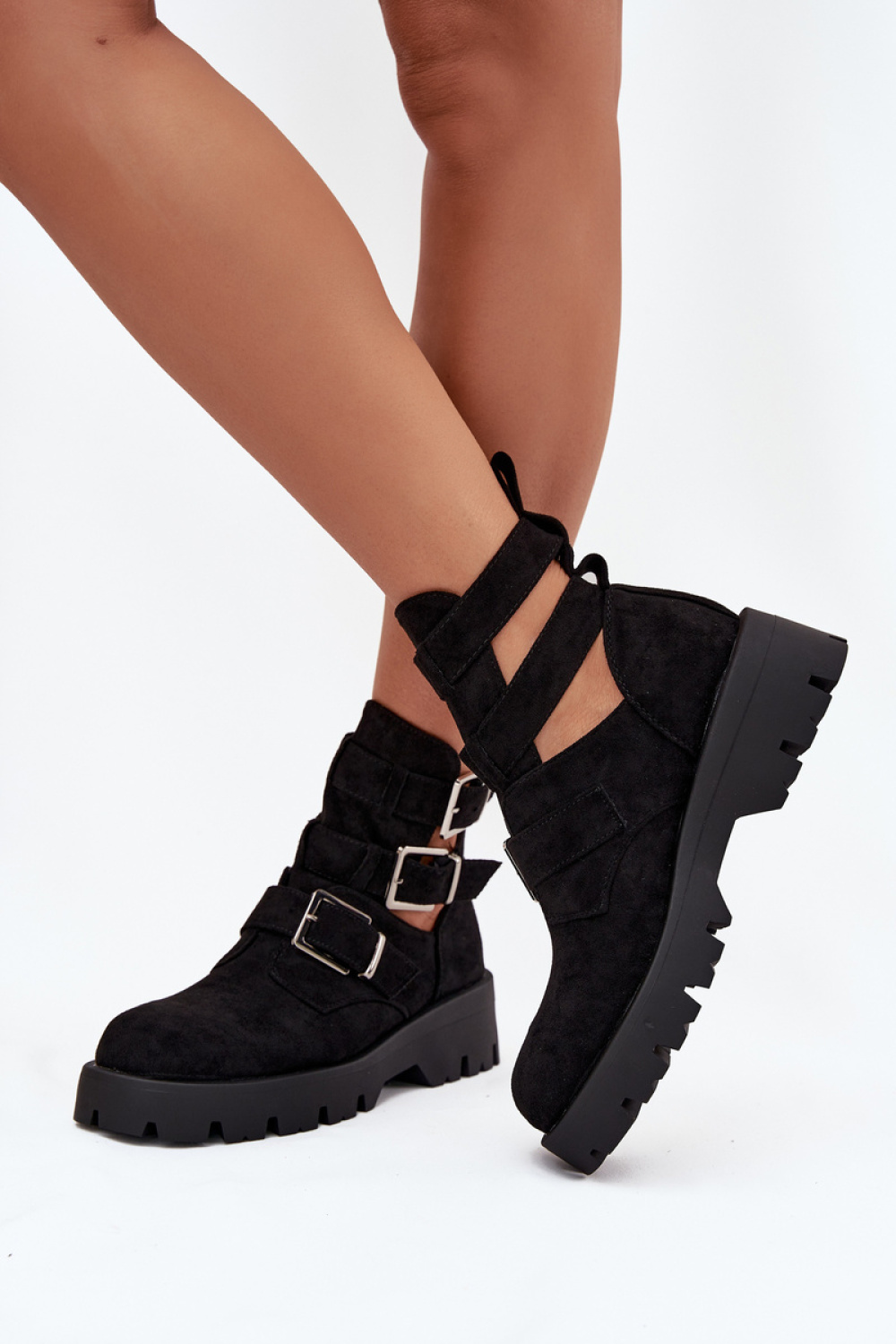 Botki Model Helisse 7631A Black Zamsz - Step in style - obrazek 3
