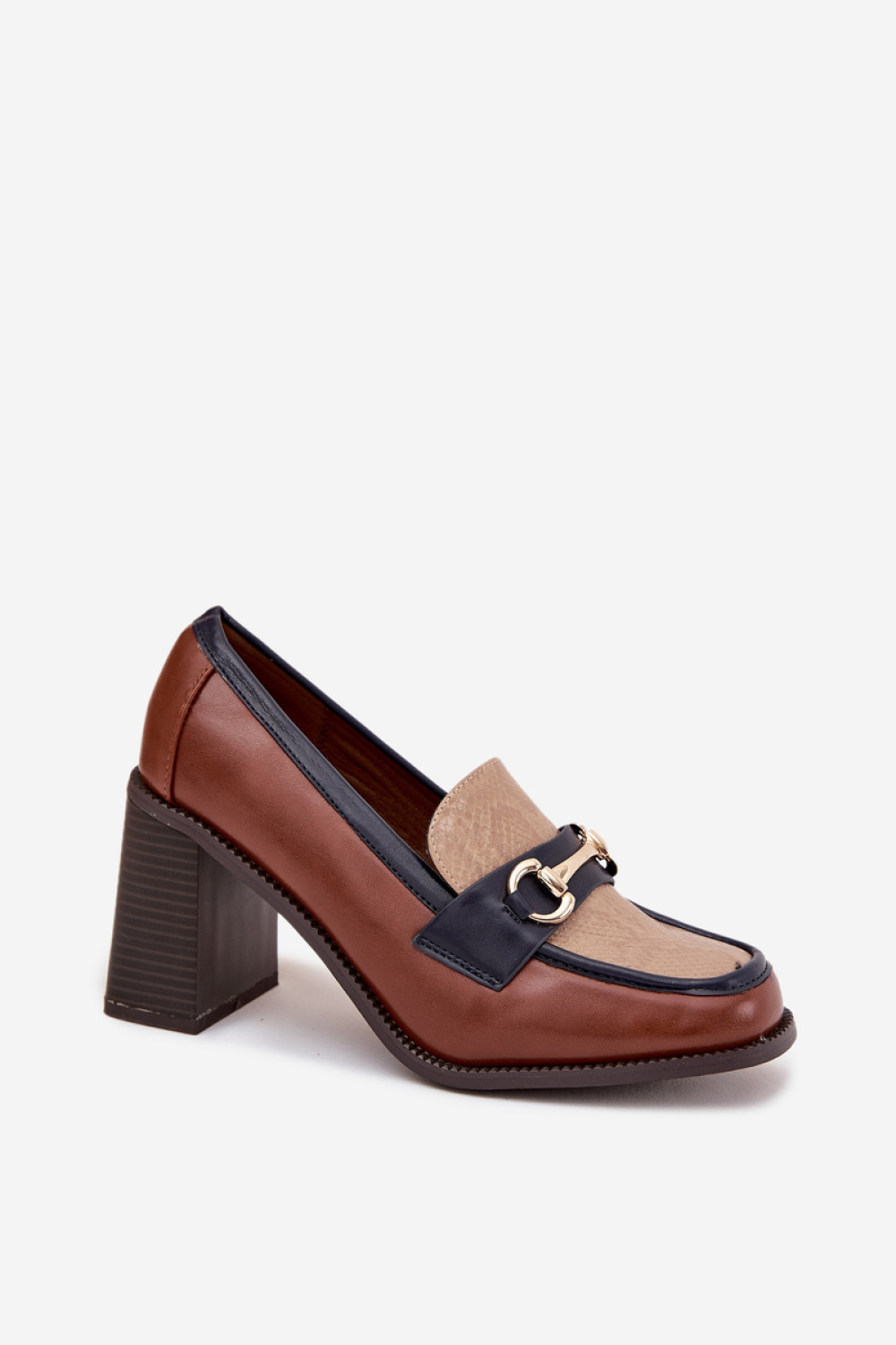 Półbuty Model Novella C-881 Beige/Brown - Step in style - obrazek 2