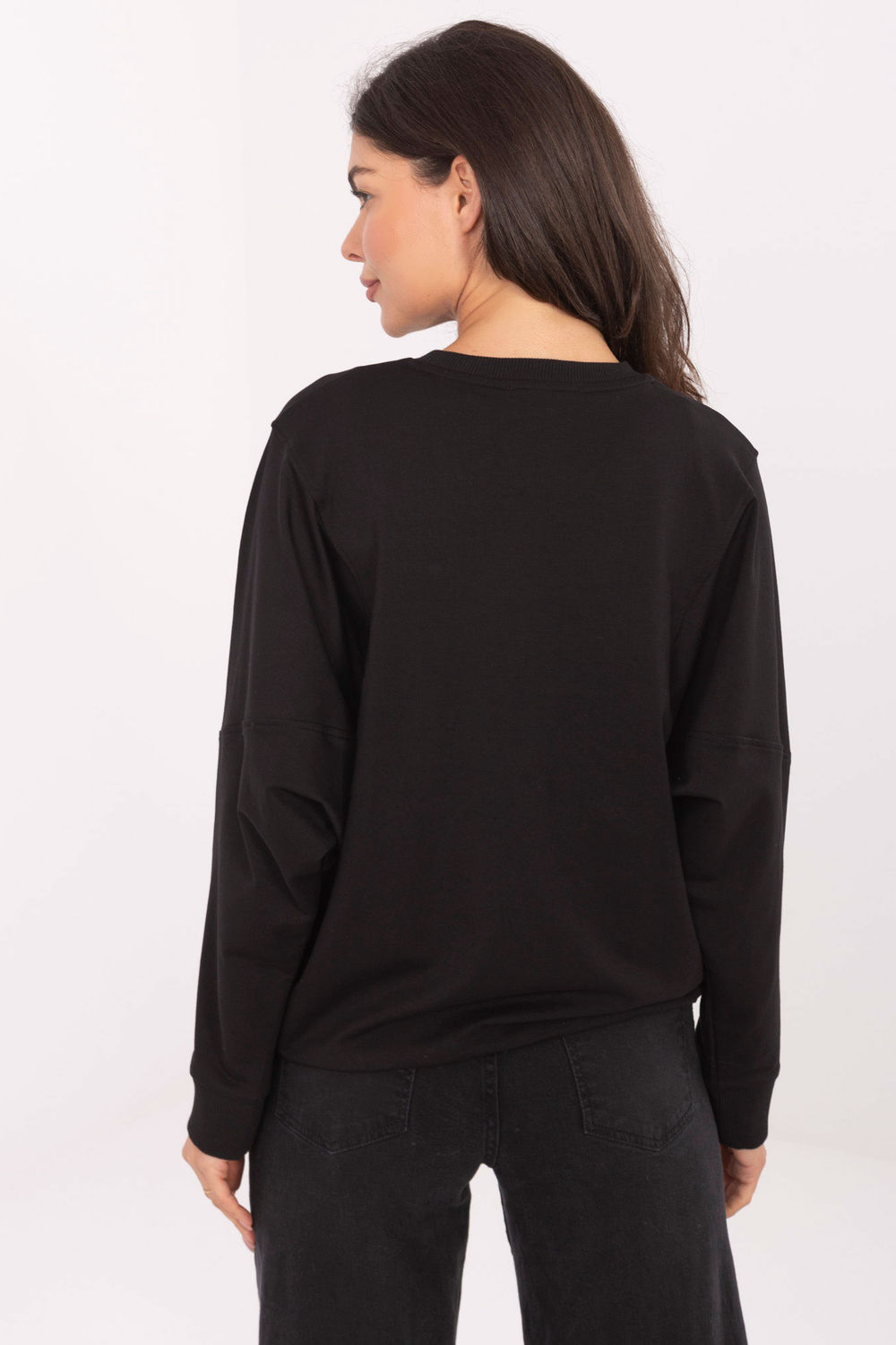 Bluza Damska Model RV-BL-A877.19P Black - Rue Paris - obrazek 3