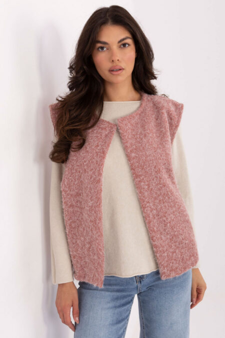 Kamizelka Model IT-KZ-FL9622.29P Dark Pink - Rue Paris