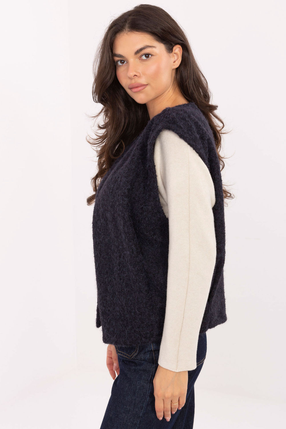 Kamizelka Model IT-KZ-FL9622.29P Navy - Rue Paris - obrazek 2
