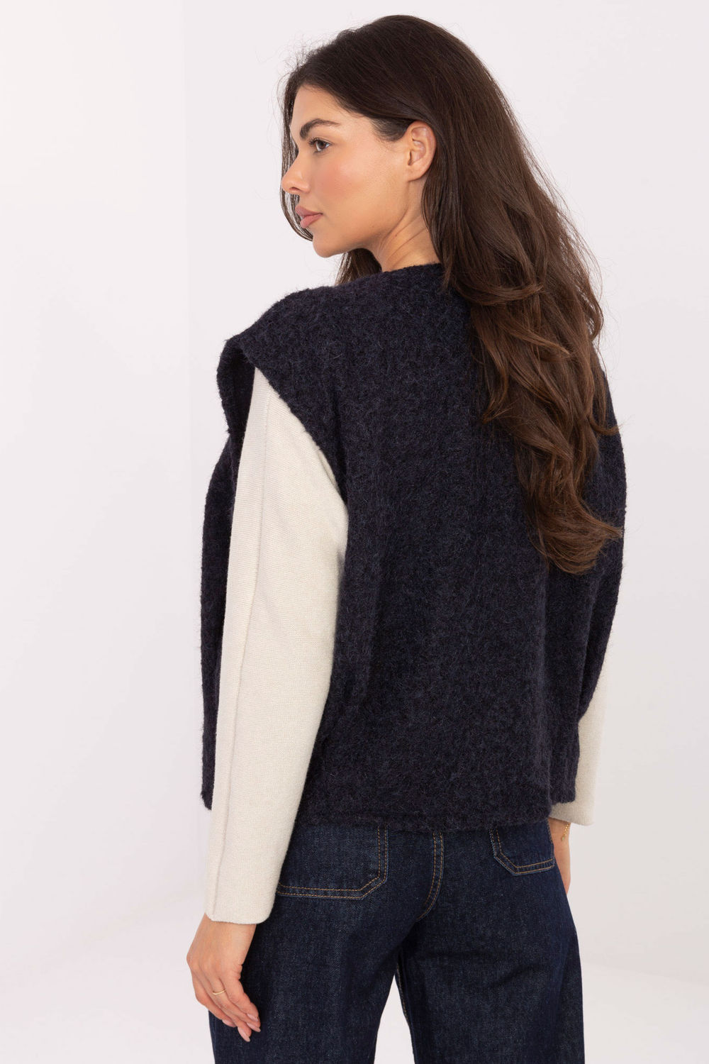 Kamizelka Model IT-KZ-FL9622.29P Navy - Rue Paris - obrazek 3