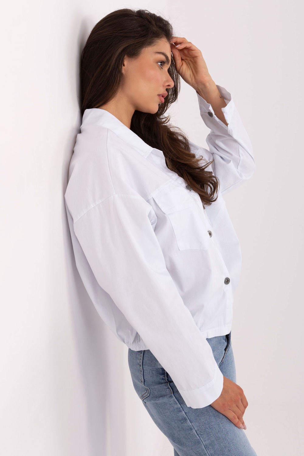 Koszula Damska Model IT-KS-FL9273.86 White - Rue Paris - obrazek 2