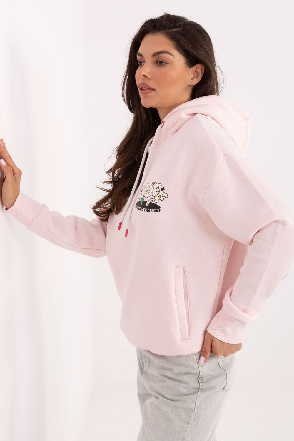 Bluza Damska Model D10600BI02420R Light Pink - Sublevel - obrazek 2