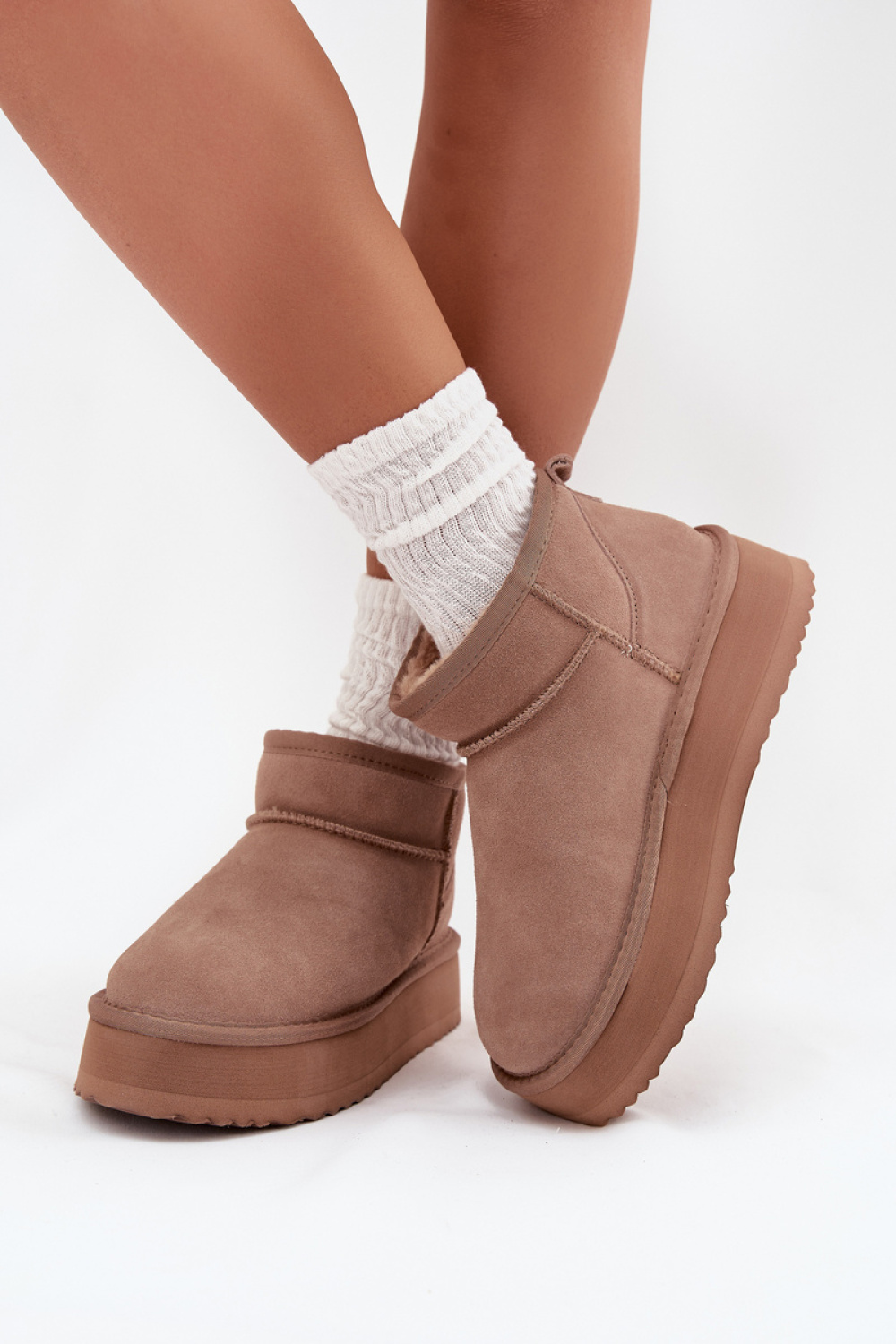 Śniegowce Model Vinceza 97962 Beige - Step in style - obrazek 3
