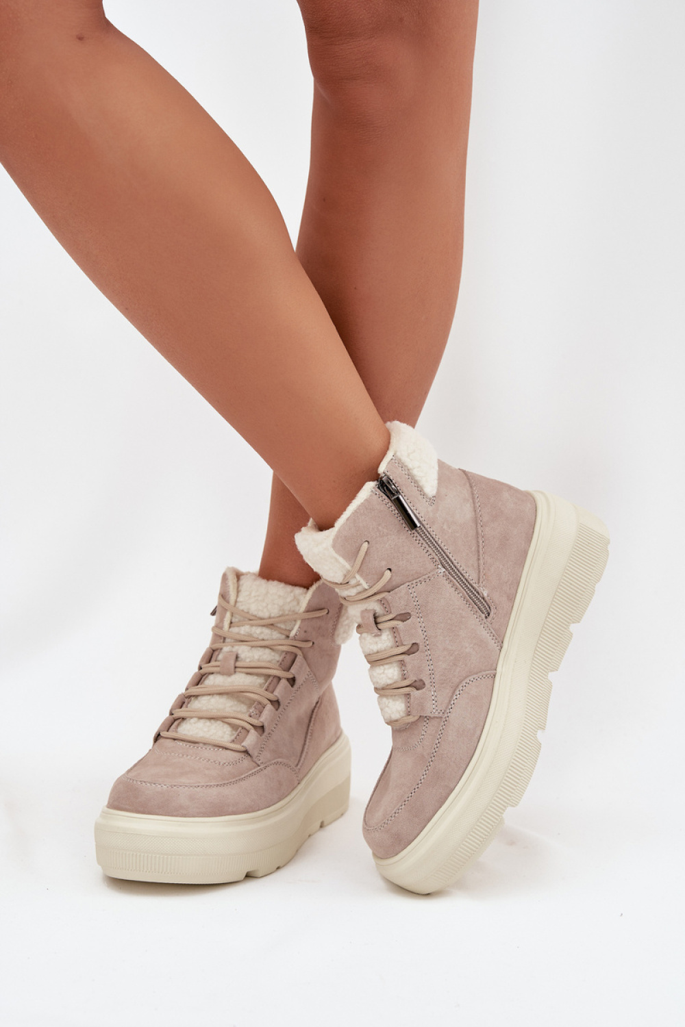 Śniegowce Model Vinceza 95354 Beige - Step in style - obrazek 3