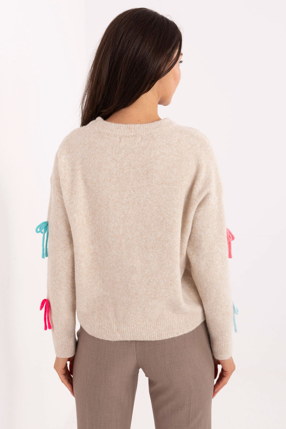 Sweter Damski Model PM-SW-SC82.41 Light Beige - Factory Price - obrazek 3