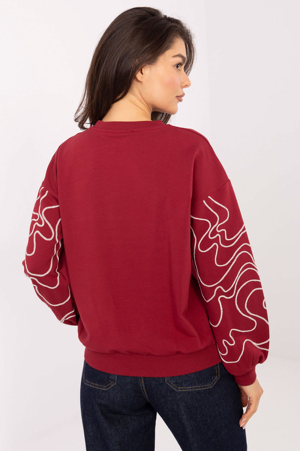 Bluza Damska Model RV-BZ-A176.56 Bordo - Relevance - obrazek 3