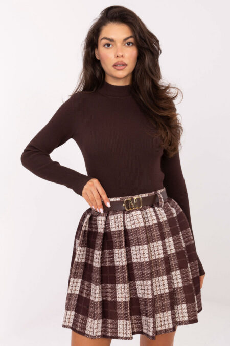Spódnica Model MI-SD-4193.95 Brown - Rue Paris