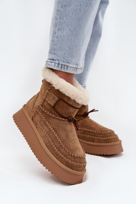 Śniegowce Model Big Star SS274373 Camel - Step in style
