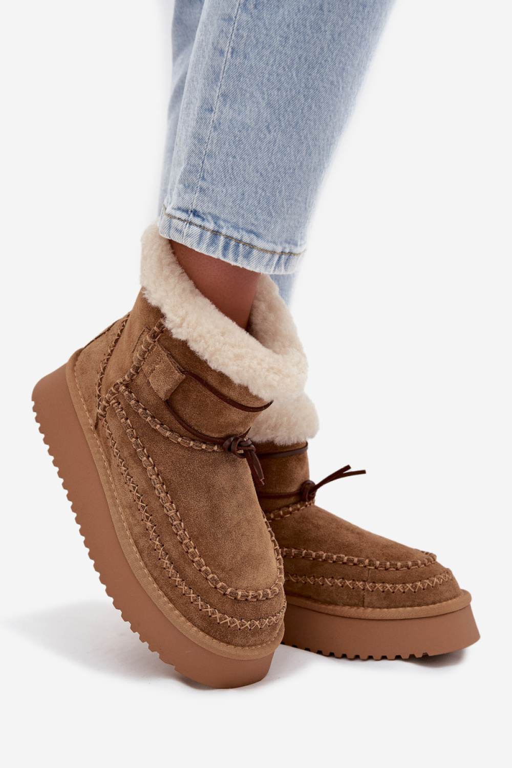 Śniegowce Model Big Star SS274373 Camel - Step in style - obrazek 3